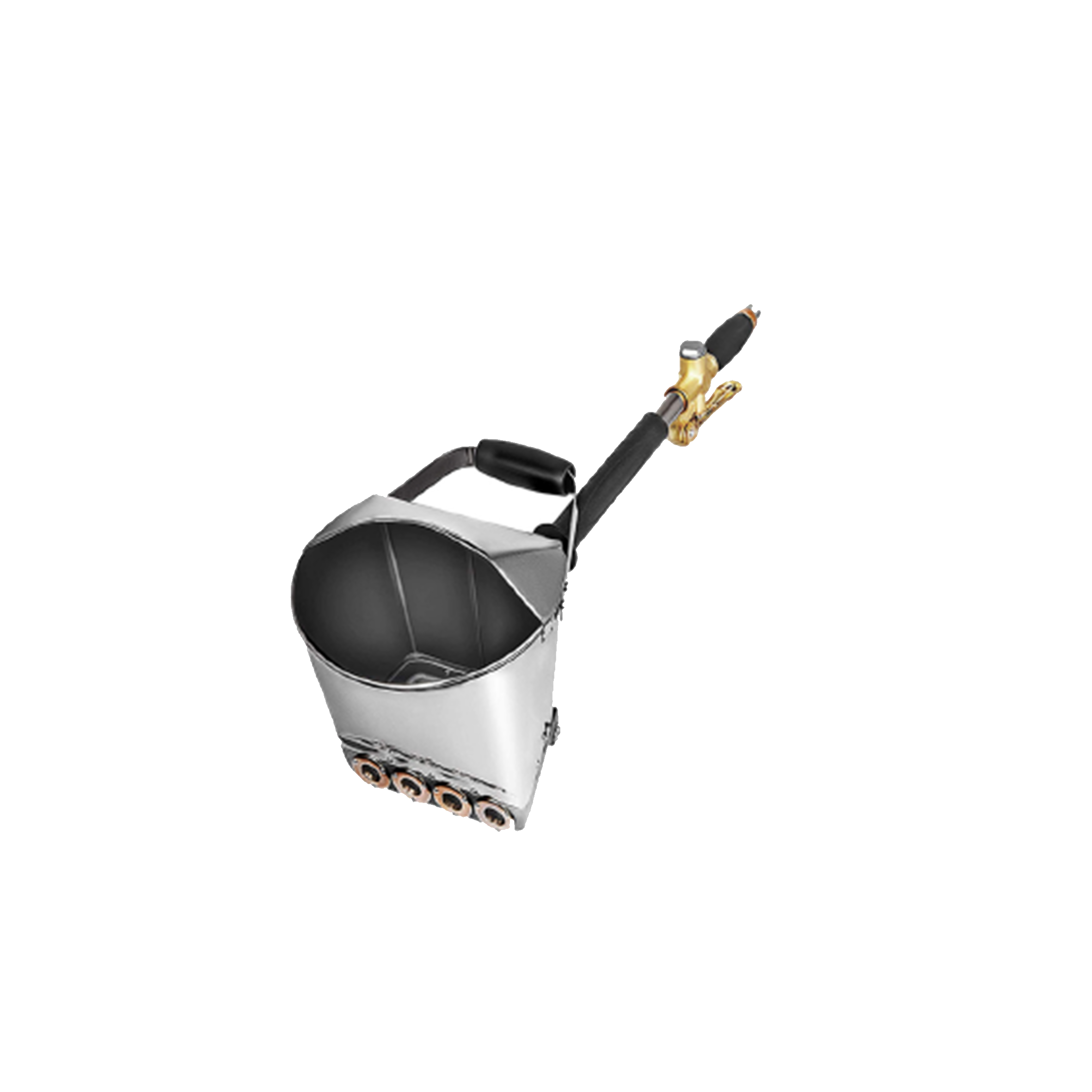 PISTOLA DE ESTUCO CON TOLVA DE PULVERIZACIÓN DE CEMENTO